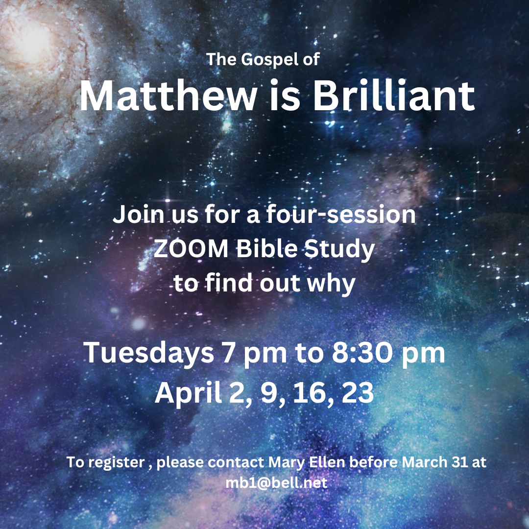 Bible Study: The Gospel of Matthew - St. James Anglican Church