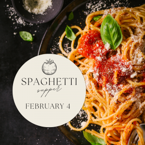 Spaghetti supper, instagram post